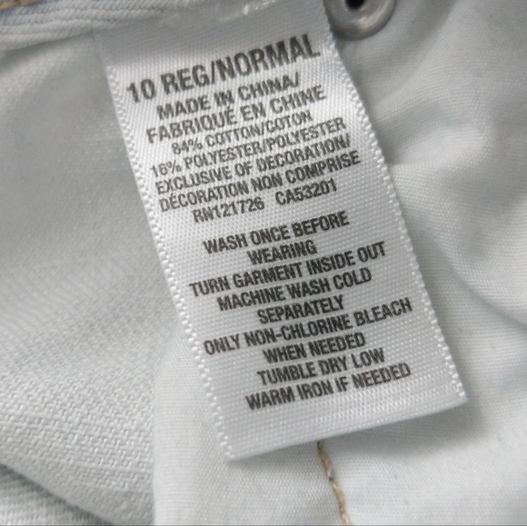 TOKYO DARLING Aeropostale High Waist Boyfriend White Embroidered Jeans S… - Picture 9 of 9